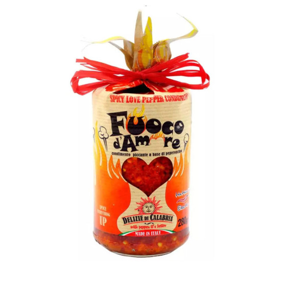 Salsa Piccante a base di Peperoncino "Fuoco d'Amore" 280 gr