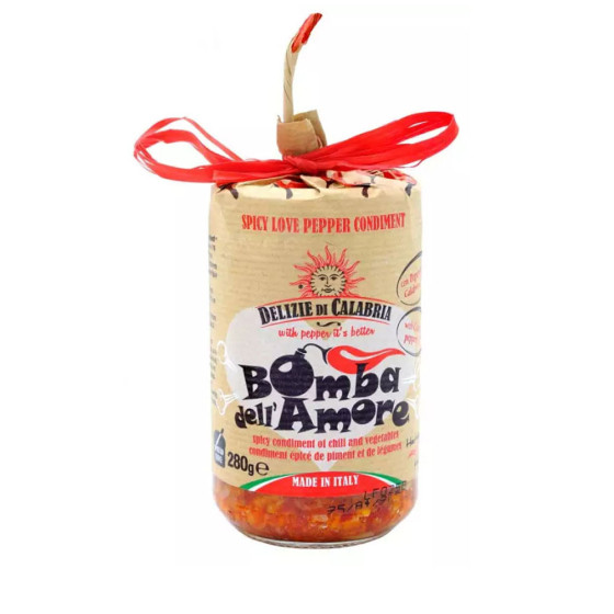 Salsa Piccante a base di Peperoncino e Ortaggi "Bomba d'Amore" 280 gr
