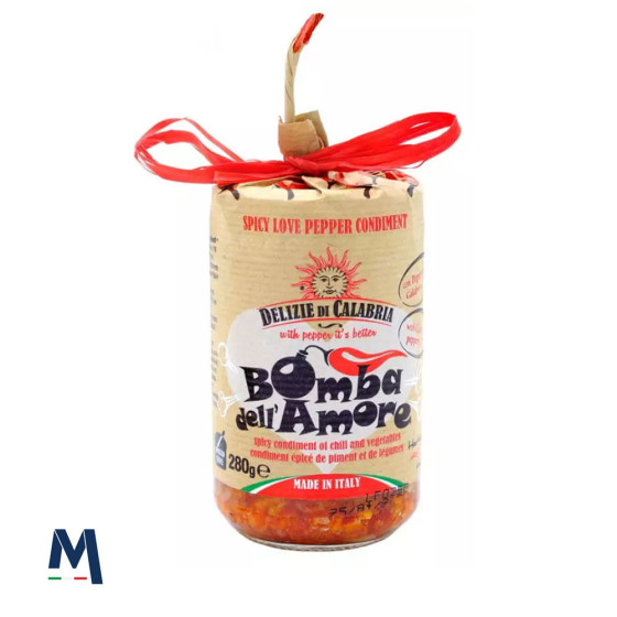 Salsa Piccante a base di Peperoncino e Ortaggi "Bomba d'Amore" 280 gr