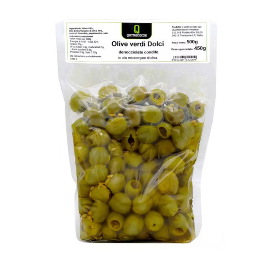 Olives Vertes Concasées à l'Huile d'Olive Extra Vierge 500 gr Frantoio