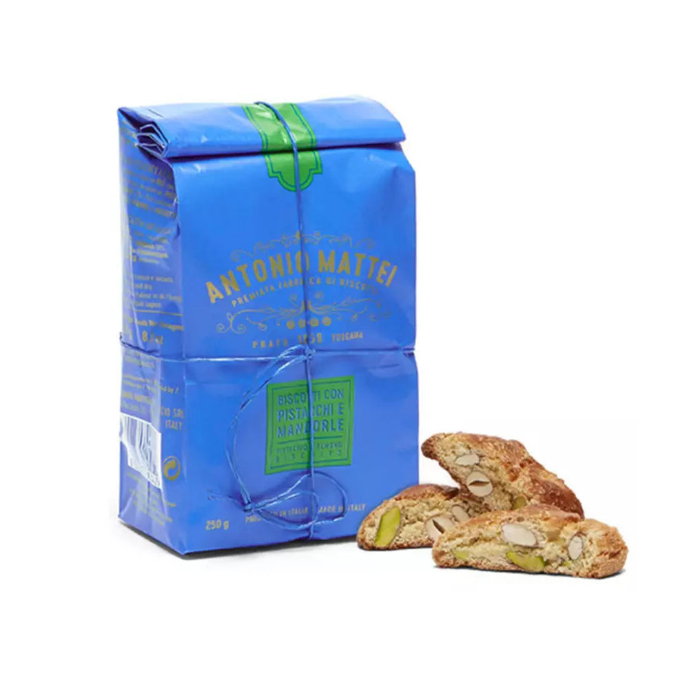 Antonio Mattei Pistachio and Almond Biscuits 250 g Antonio Mattei Pistachio and Almond Biscuits 250 g