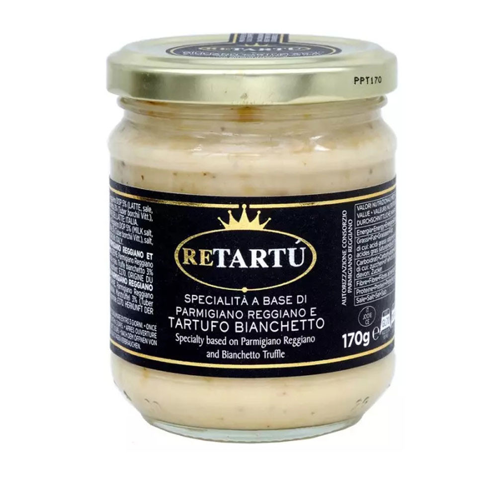 Salsa Parmigiano Reggiano DOP e Tartufo Bianchetto 170 gr Salsa Parmigiano Reggiano DOP e Tartufo Bianchetto 170 gr