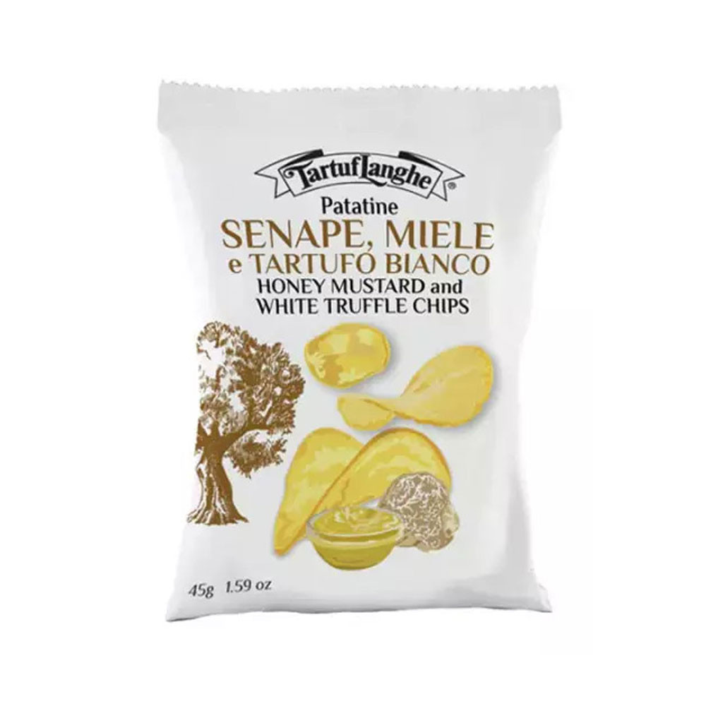 Chips with Mustard, Honey and White Truffle 45 g Chips with Mustard, Honey and White Truffle 45 g
