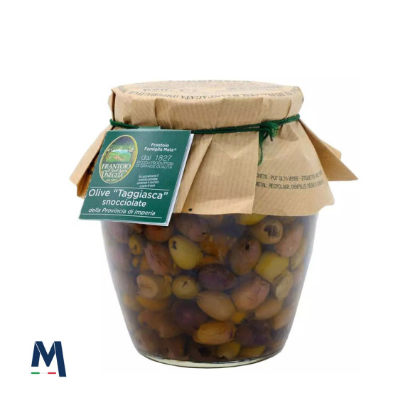 Pitted Ligurian Taggiasca Olives in Extra Virgin Olive Oil 480 g