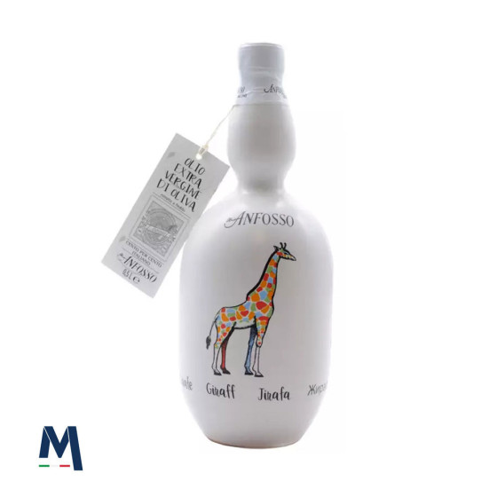 Anfosso Extra Virgin Olive Oil Ceramic Bottle Giraffe 500 ml