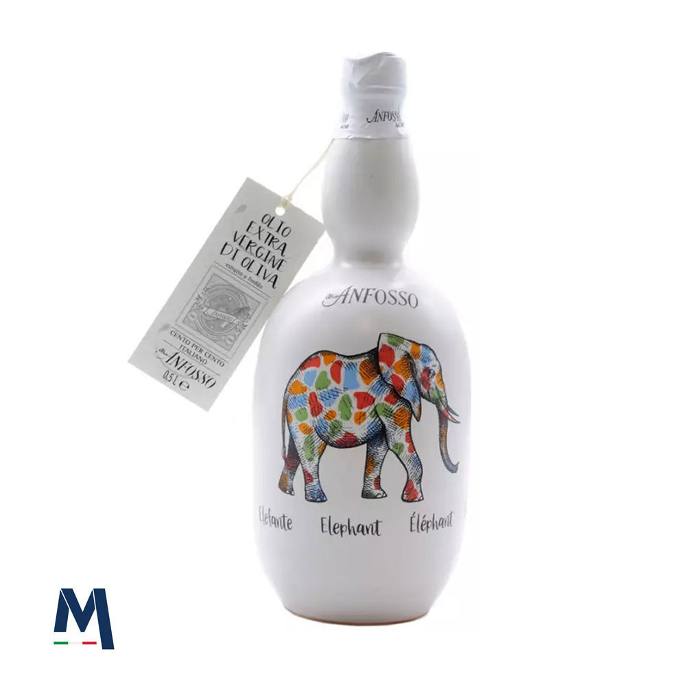 Anfosso Extra Virgin Olive Oil Elephant ceramic bottle 500 ml