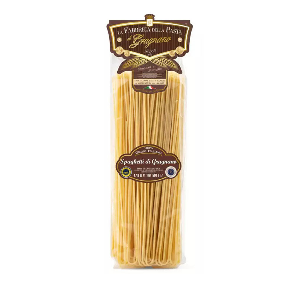 Fabbrica della Pasta Spaghetti Pasta di Gragnano IGP 500 gr Fabbrica della Pasta Spaghetti Pasta di Gragnano IGP 500 gr