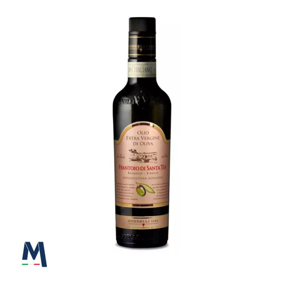 Organic Monocultivar Moraiolo Extra Virgin Olive Oil 500 ml Santa Tea