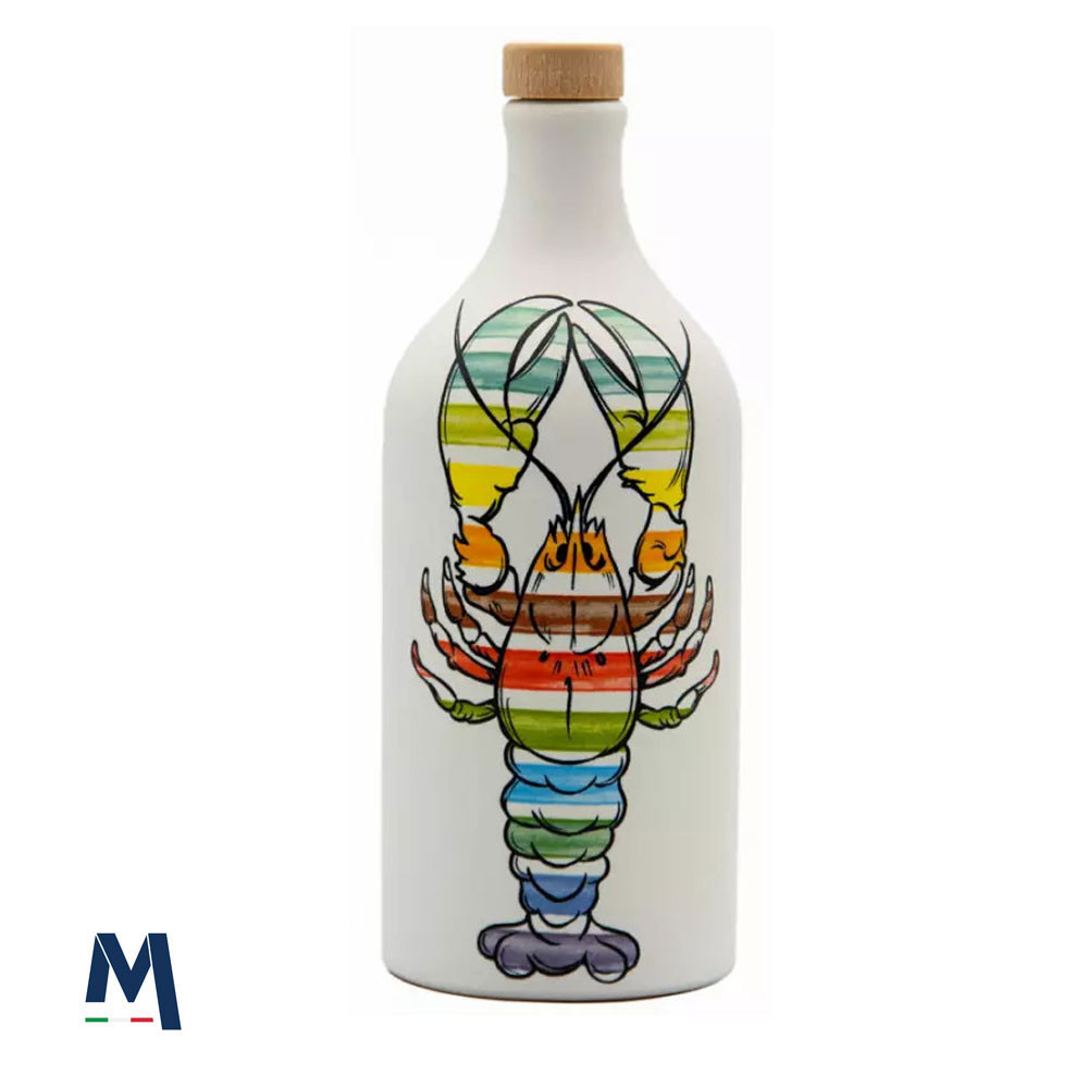 Ceramic Lobster Jar with Peranzana Extra Virgin Olive Oil