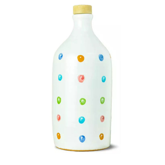 Ceramic Jar Pois with Peranzana Monocultivar Extra Virgin Olive Oil