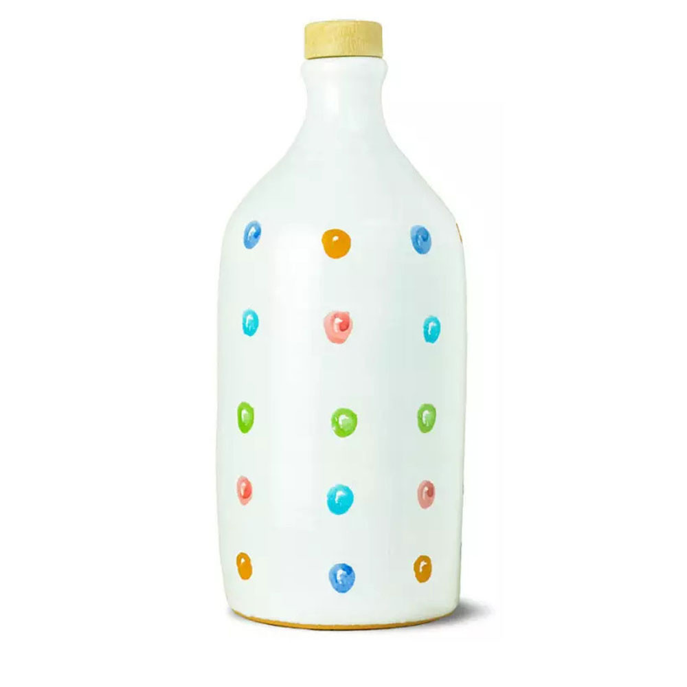 Ceramic Jar Pois with Peranzana Monocultivar Extra Virgin Olive Oil