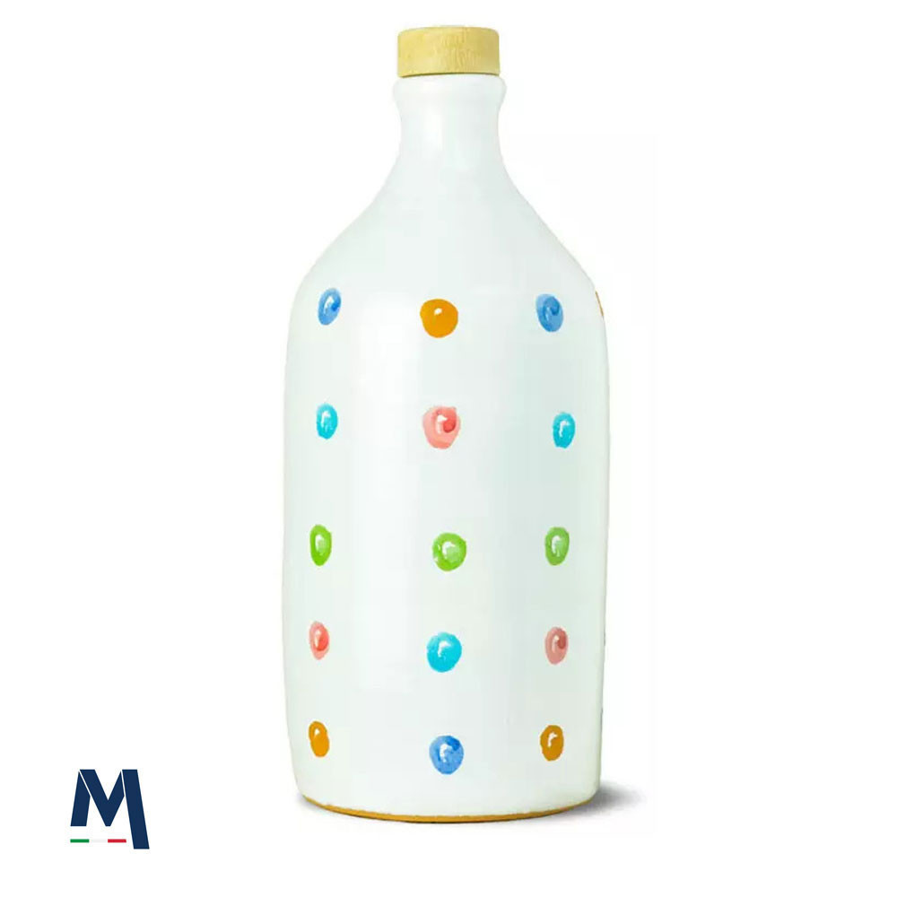 Ceramic Jar Pois with Peranzana Monocultivar Extra Virgin Olive Oil