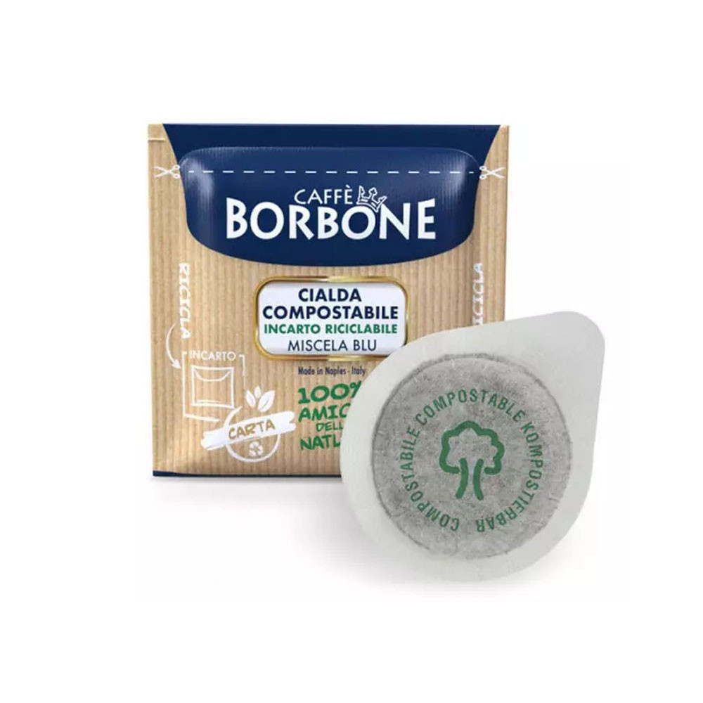 50 dosettes ESE 44 mm mélange BLEU Borbone