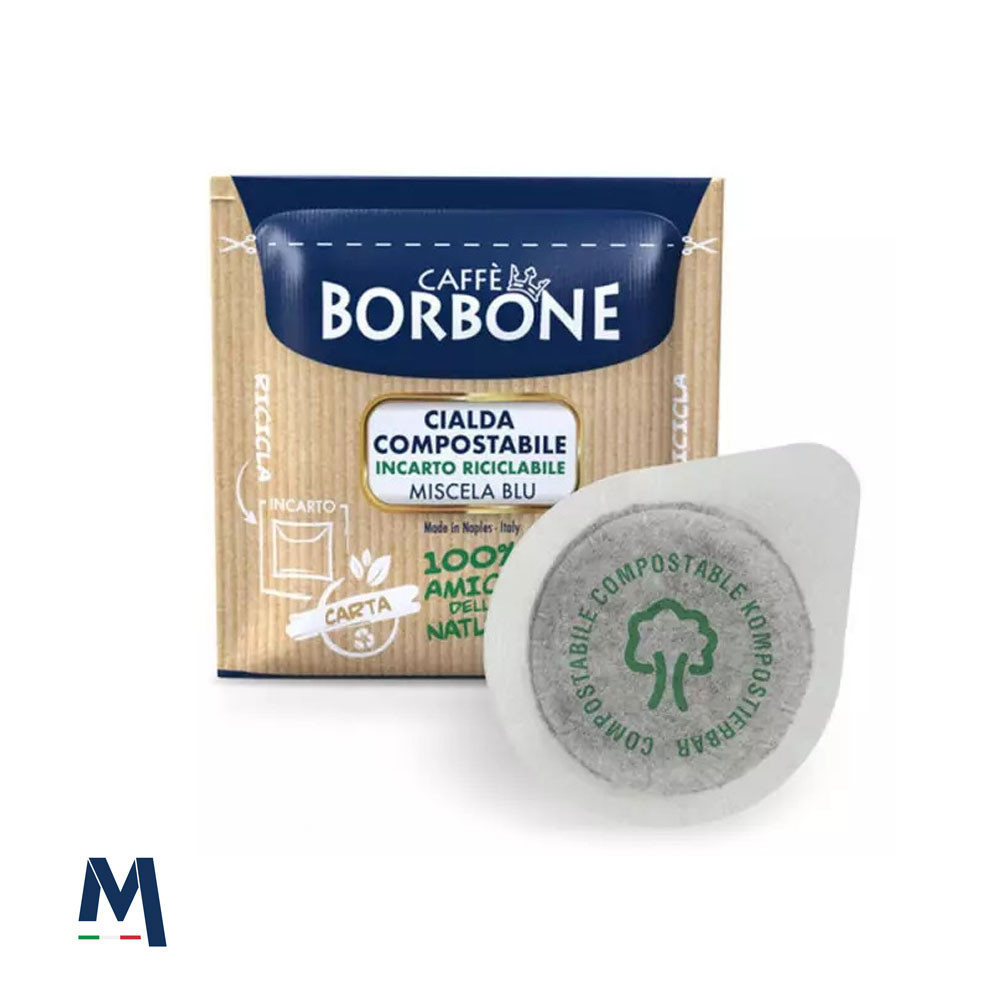 50 ESE-Pads 44 mm Mischung BLAU Borbone