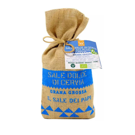 Cervia Organic Coarse-Grained Salt in Jute Bag 1 kg